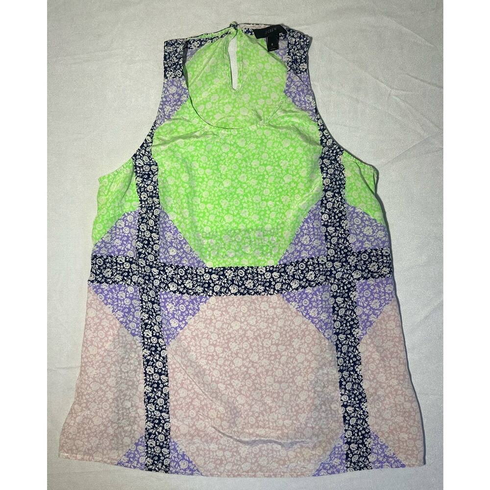 J. Crew 100% Silk Tank Blouse Size 8